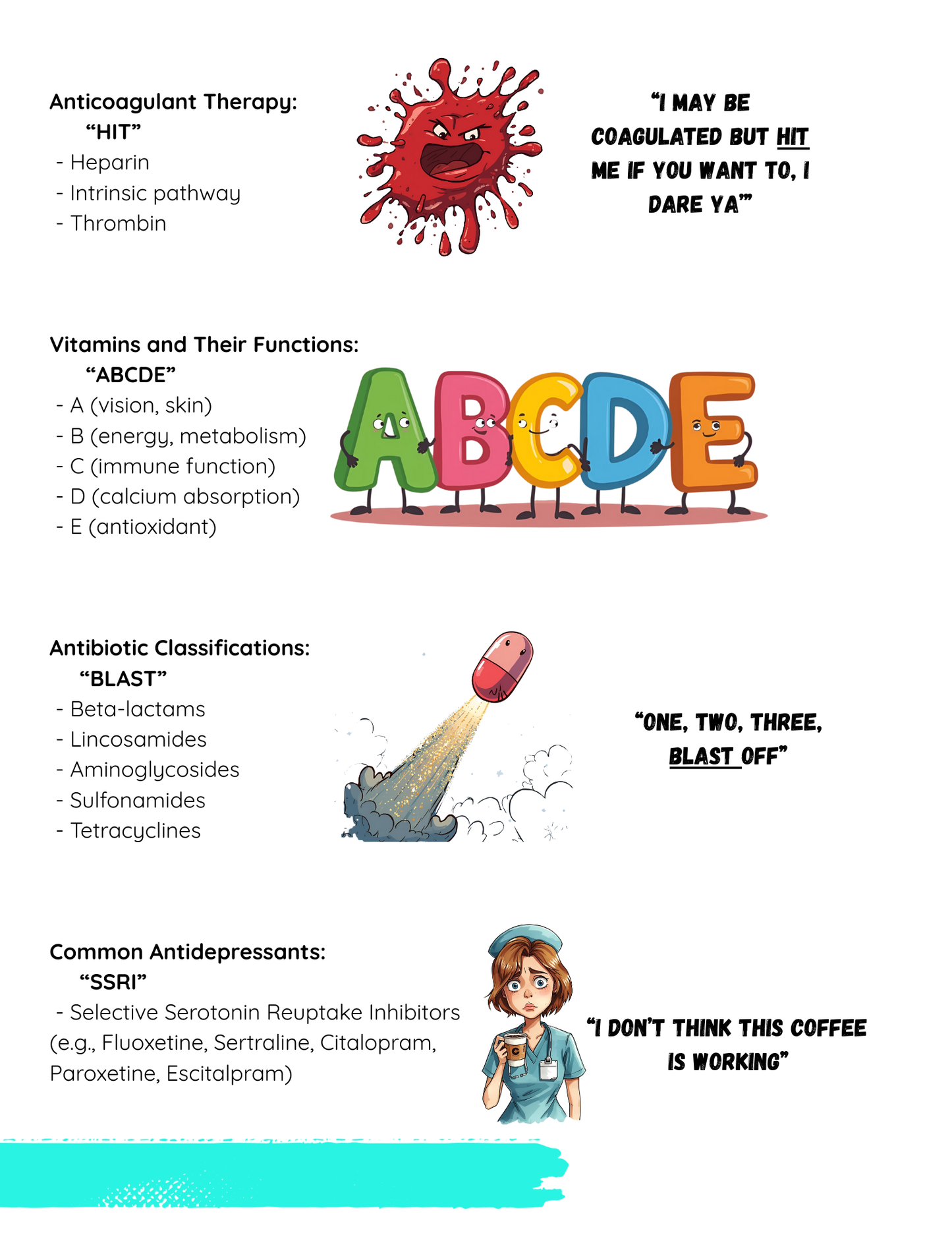 Nursing Mnemonic Study Guide