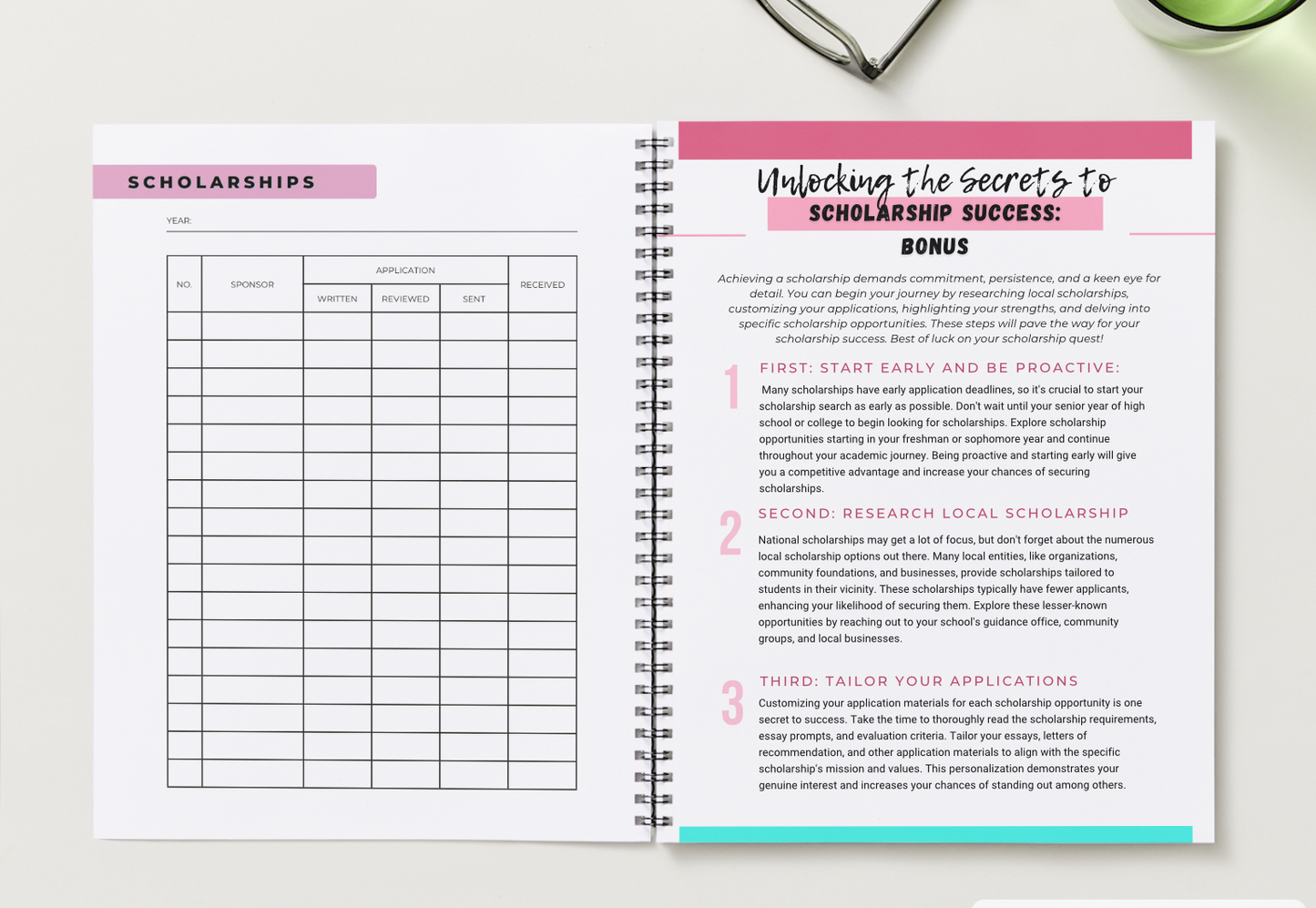 “Student Readiness” Scholarship Planner (SPIRAL)| Pre-Order by 11/27/25