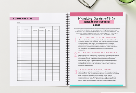 “Student Readiness” Scholarship Planner (SPIRAL)| Pre-Order by 11/27/25