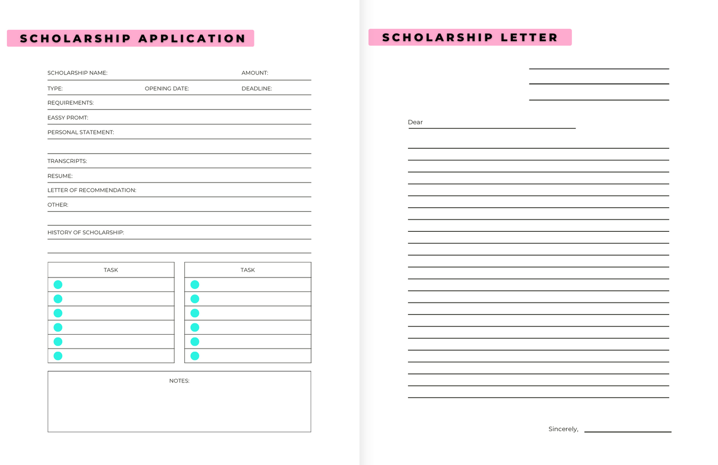 “Student Readiness” Scholarship Planner (SPIRAL)| Pre-Order by 11/27/25