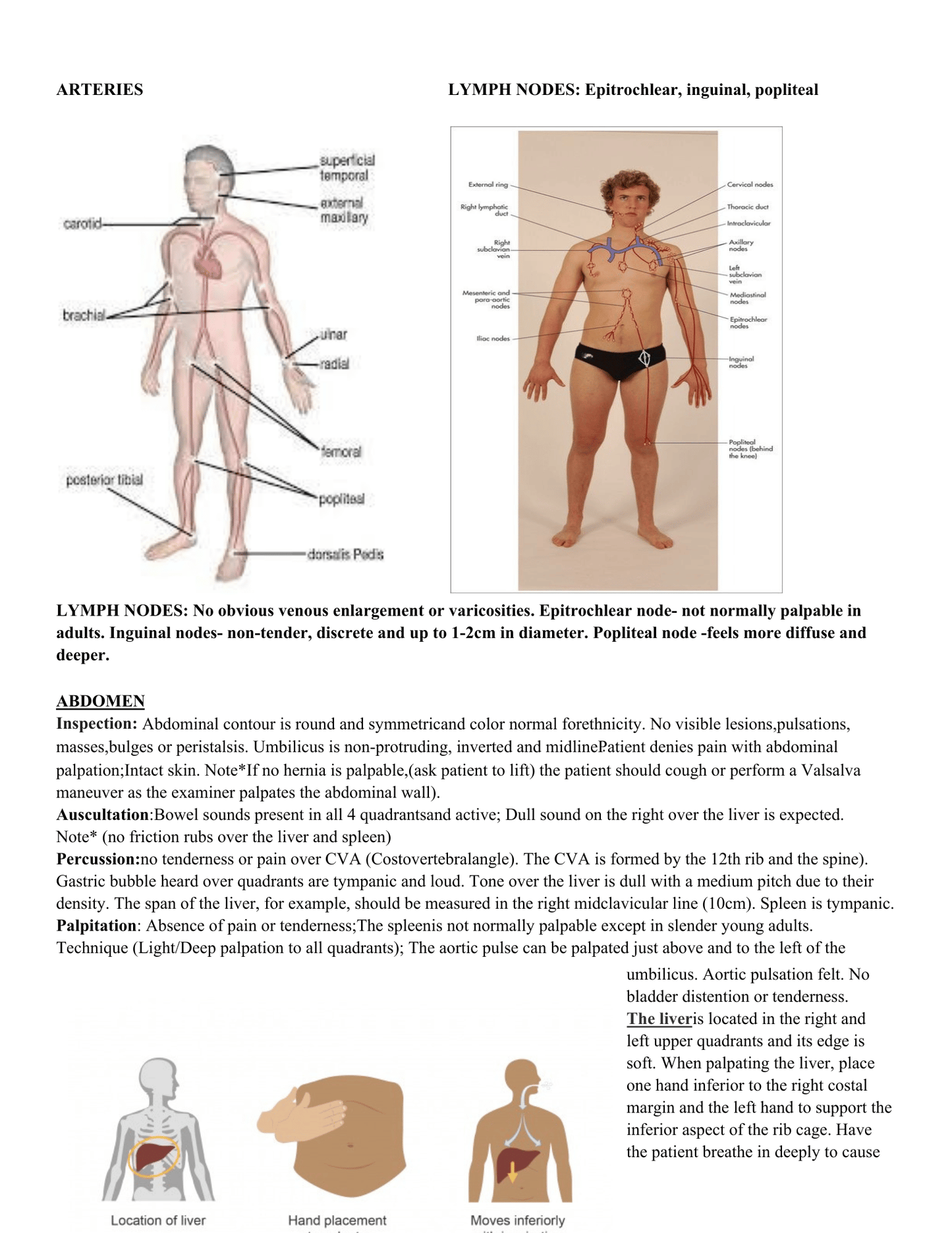 Basic and Advanced Assessment Cheat Guide